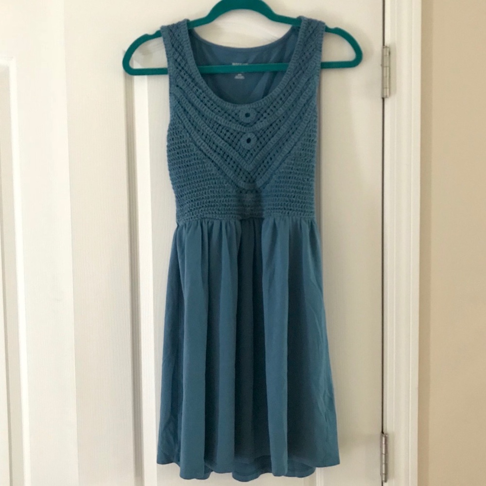 Blue Crochet Mossimo Dress